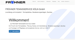 Desktop Screenshot of froehner-tennisservice.de