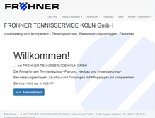 Tablet Screenshot of froehner-tennisservice.de